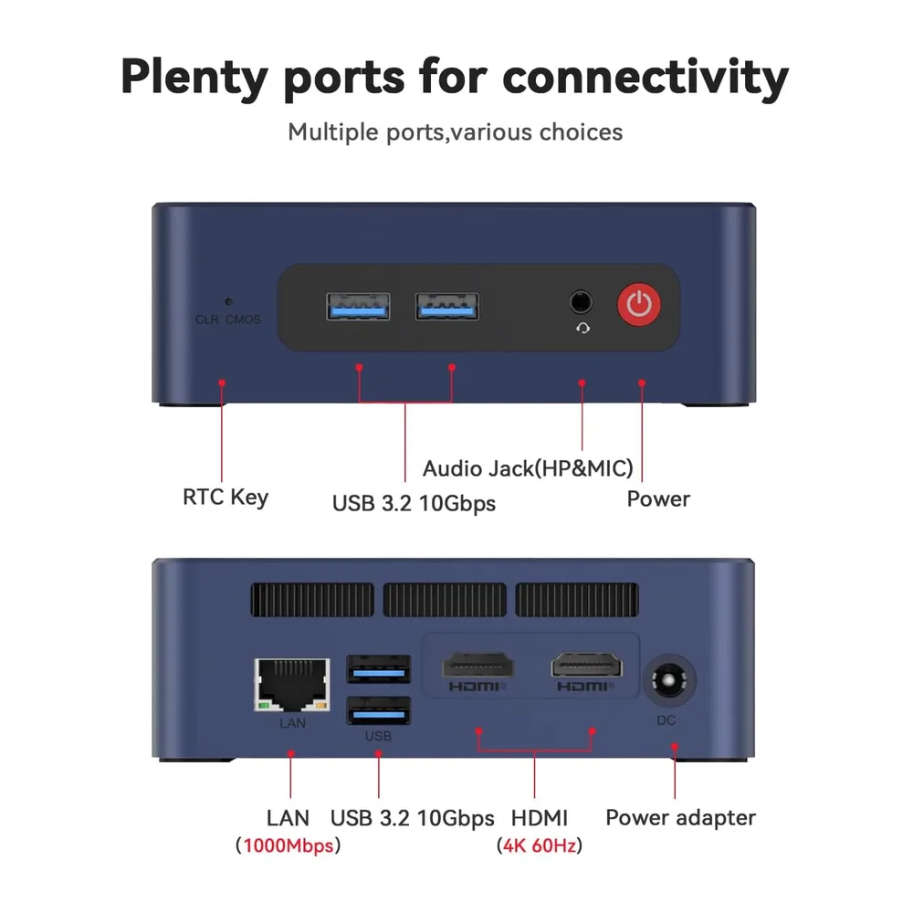 Beelink SER3 3200U Mini PC, AMD Ryzen 3 3200U,16GB DDR4 RAM, 500GB SSD — 6