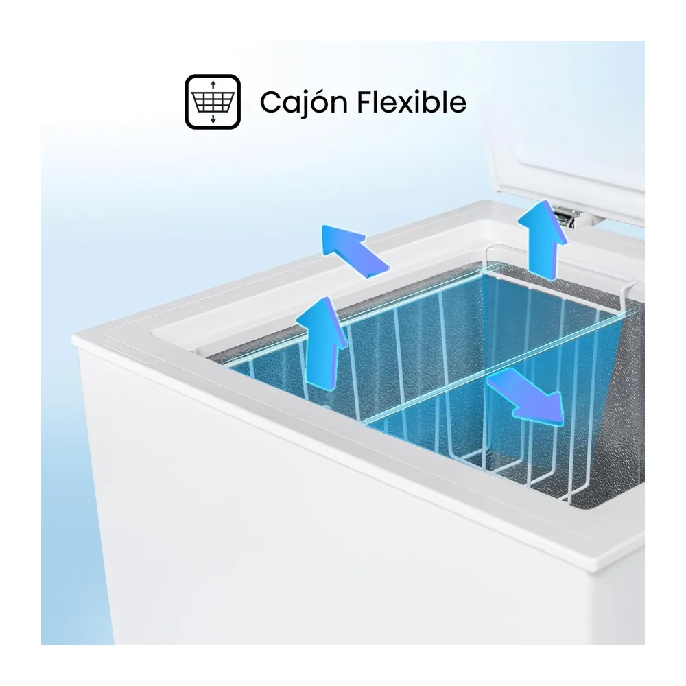 Hisense FT546D4AWLYE - Arcón Congelador Horizontal, Cesta con Asa, Tecnología Inverter, Control Electrónico — 6