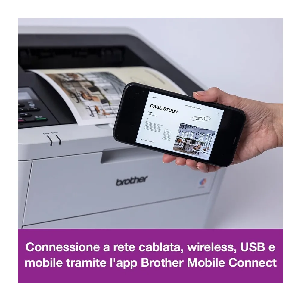 Brother HLL3240CDW, Impresora láser LED Color con Red Cableada y WiFi, impresión automática a Doble Cara — 4