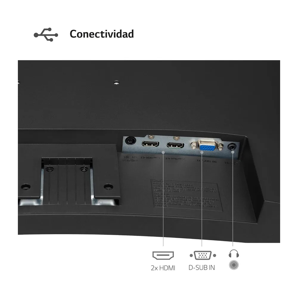 LG Monitor 32MR50C-B - 32'', VA, FHD, 100 Hz, NTSC 72%, Negro — 5