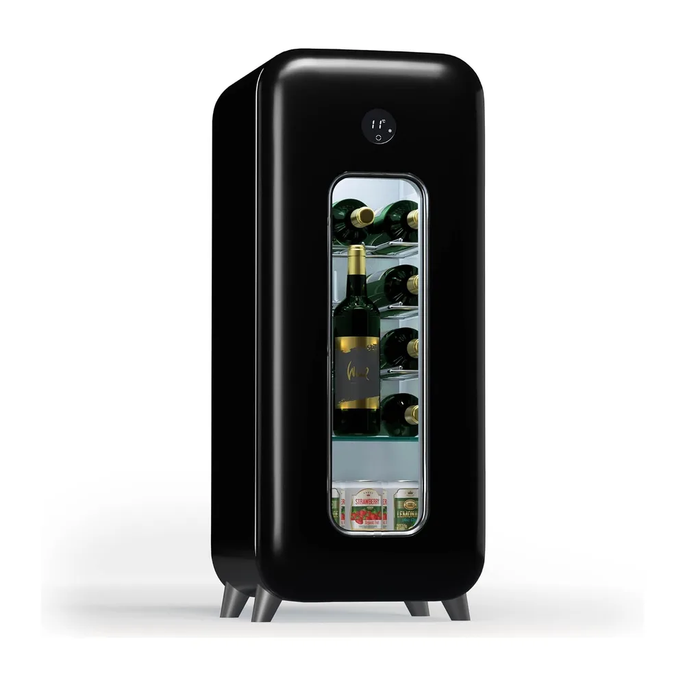 Klarstein Vinoteca para Vinos, Nevera Vino Una Zona, Botellas Vino, Proseco y Cervezas, Vinoteca Pequeña