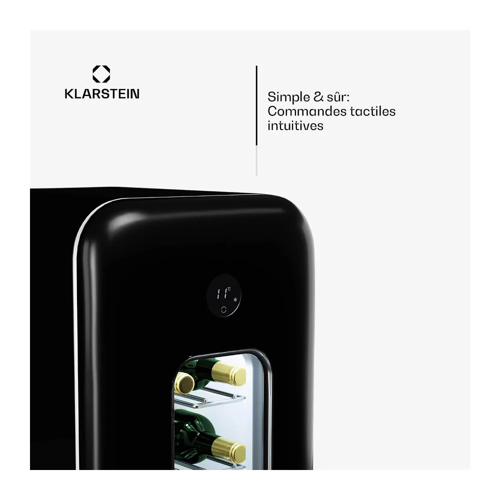 Klarstein Vinoteca para Vinos, Nevera Vino Una Zona, Botellas Vino, Proseco y Cervezas, Vinoteca Pequeña — 5