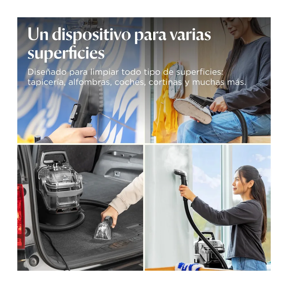 BISSELL SpotClean HydroSteam Aspiradora de Agua Tapicería 1000W 3689N — 5