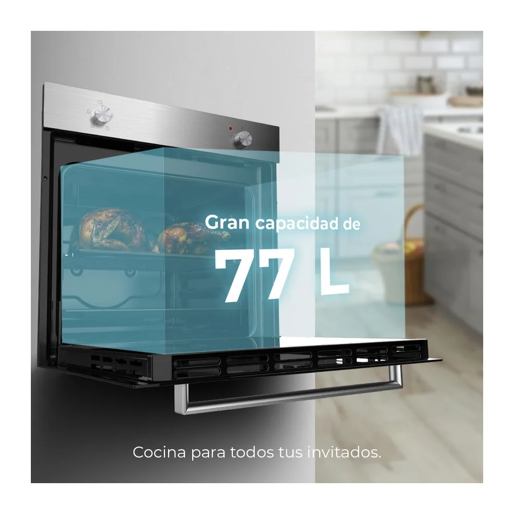 Cecotec Horno Integrable Convencional Bolero Hexa C126000 Inox A. 2800W — 3