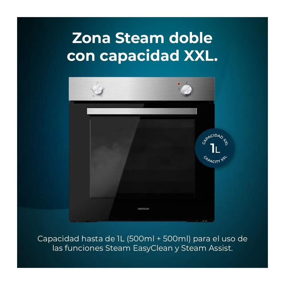 Cecotec Horno Integrable Convencional Bolero Hexa C126000 Inox A. 2800W — 4
