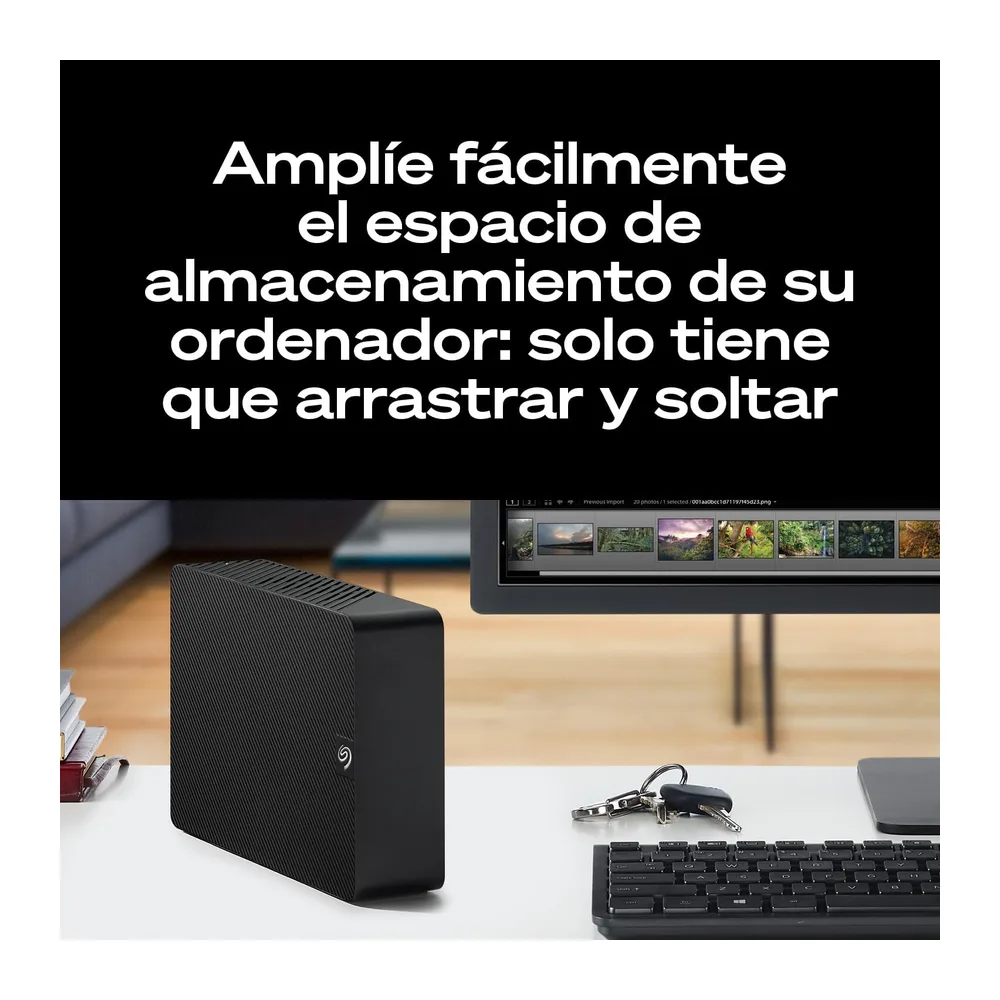 Seagate Expansion Desktop 24TB, Unidad De Disco Duro Externa HDD, 3.5 Pulgadas, USB 3.0, PC & Notebook, — 5