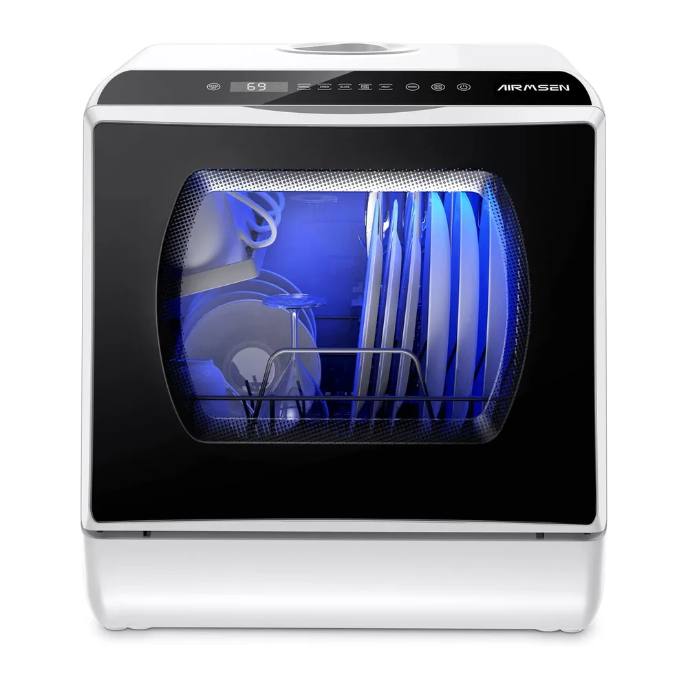 AIRMSEN Mini Lavavajillas de Sobremesa con 5+1 Programas