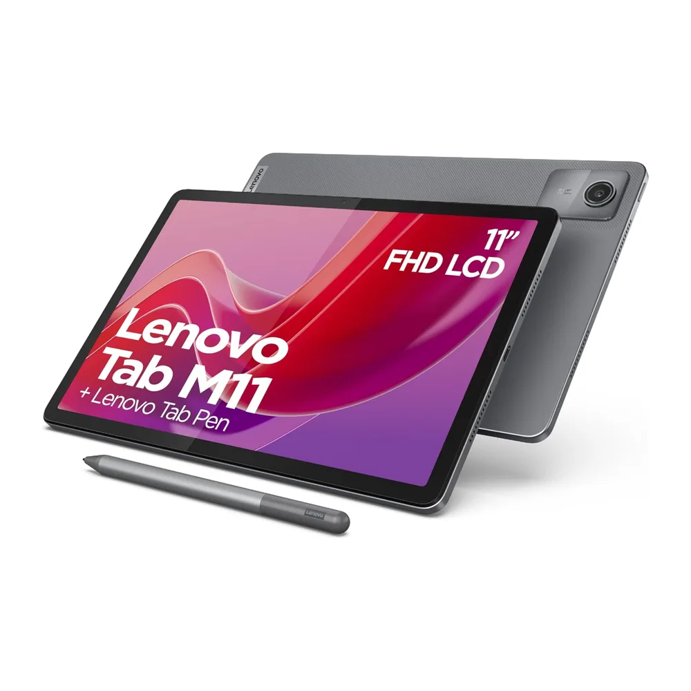 Lenovo Tablet Tab M11, Pantalla táctil de 11 Pulgadas, MediaTek G88, 4 GB de RAM, 128 GB eMMC 5.1, Android