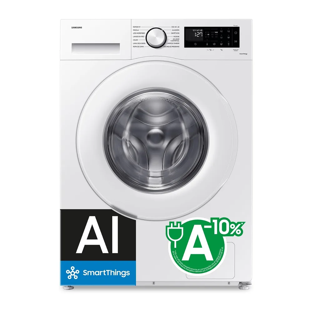 Samsung Lavadora Carga Frontal 9Kg Clase A-10% WW90CGC04DTEEC [Clase de eficiencia energética A]