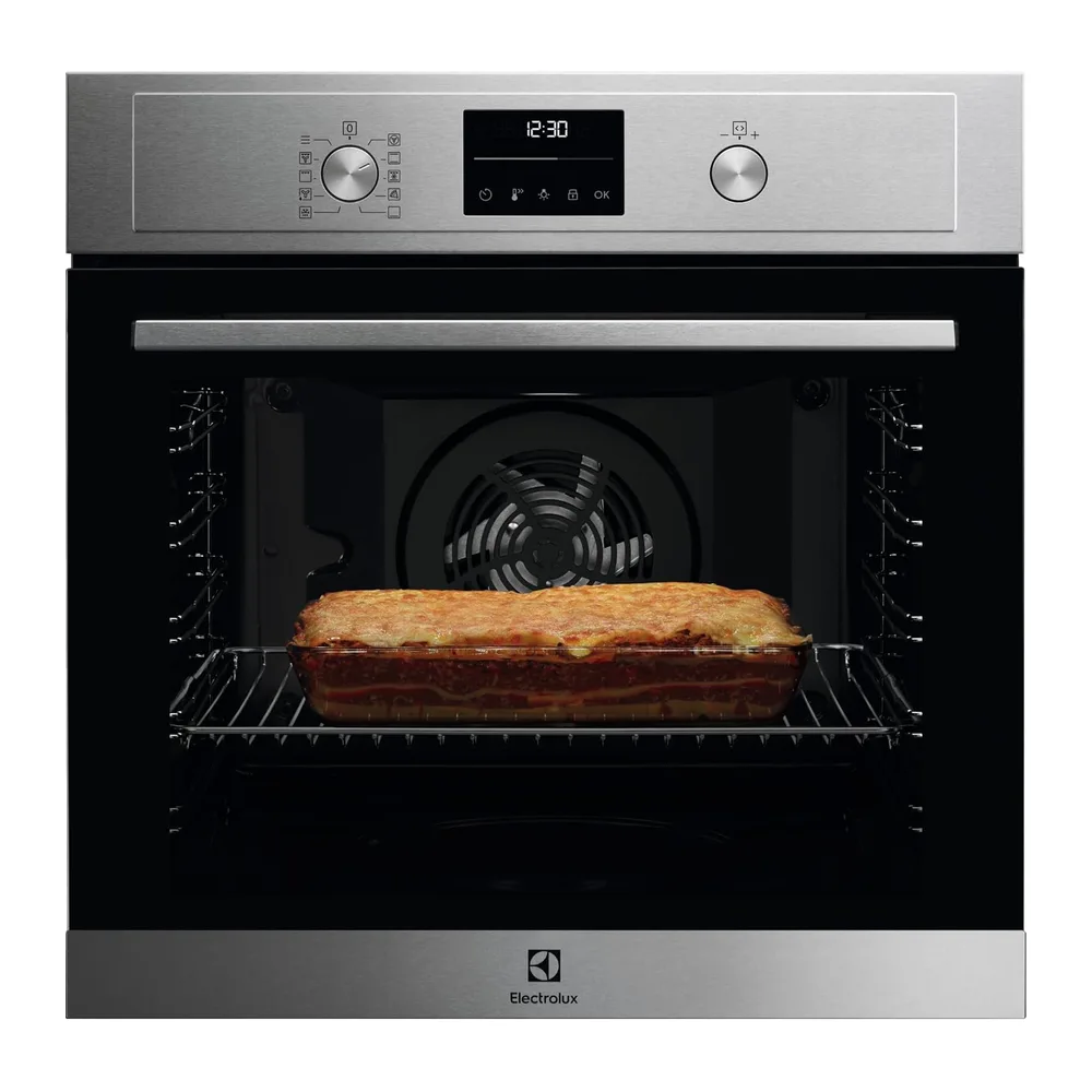 Electrolux Horno Multifunción EOF6P54TX, 72 L, Función Grill, 1000W, Tecnología SurroundCook, Limpieza