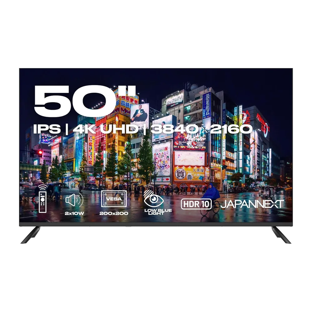 JapanNext Monitor de Gran Formato 50" IPS 4K UHD (3840x2160)