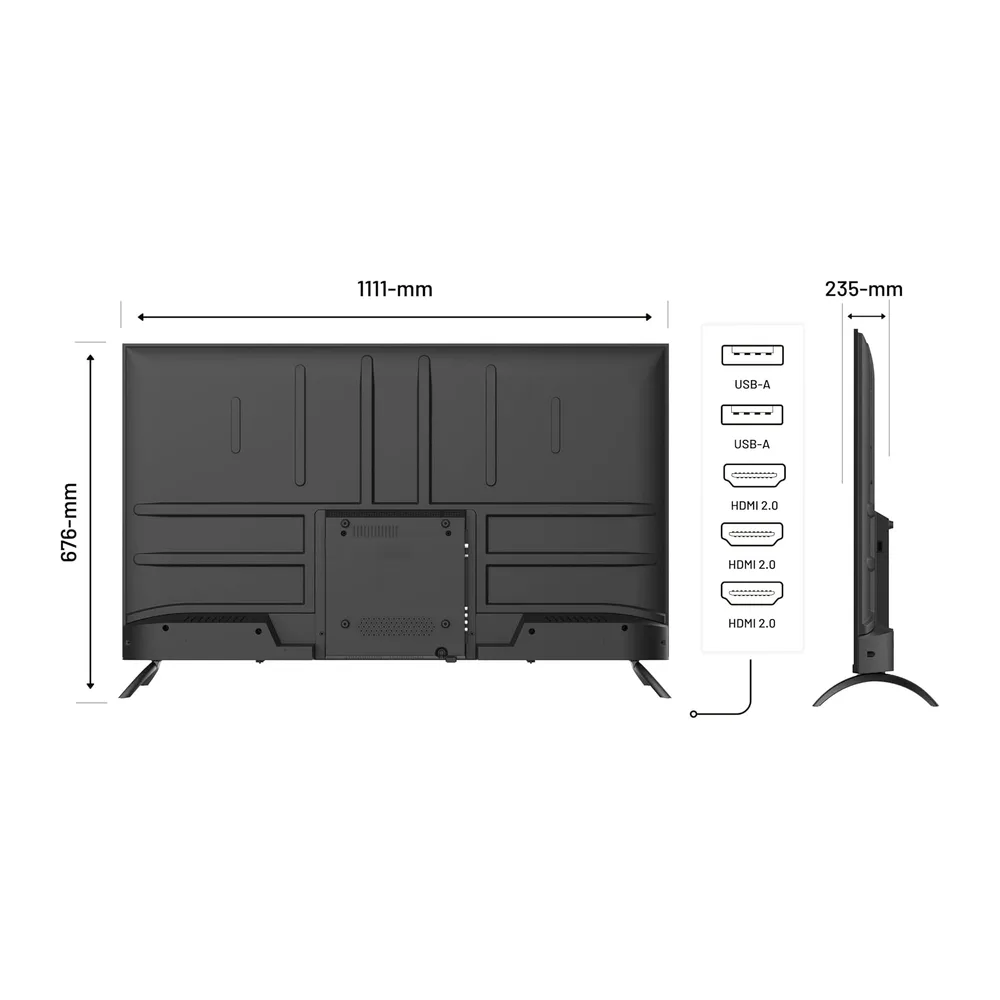 JapanNext Monitor de Gran Formato 50" IPS 4K UHD (3840x2160) — 3