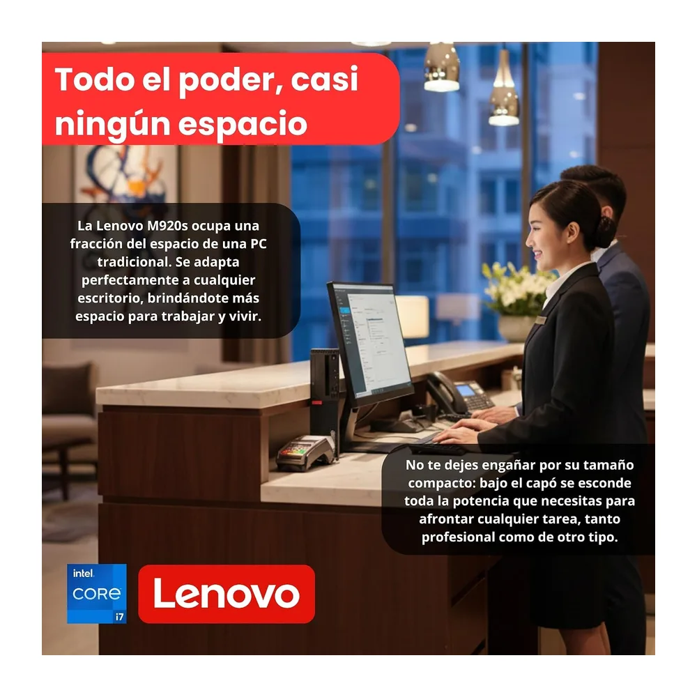 Lenovo ThinkCentre M920s SFF | Procesador Intel Core i7-8700 | 16 GB de RAM | 512 GB SSD Windows 11 Pro WiFi — 5