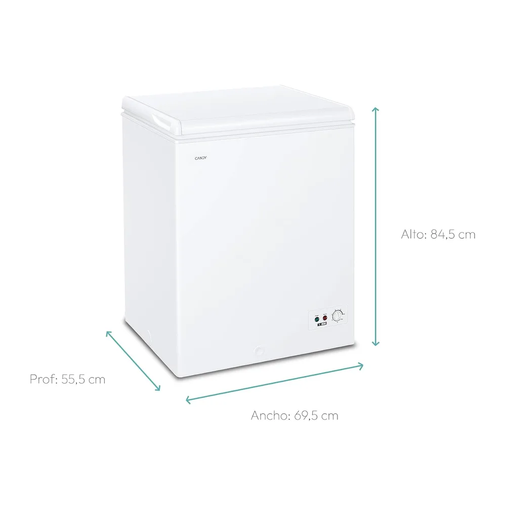 Candy CCHH 145E, Congelador Arcón Horizontal, Ancho 70CM, 137L, Tecnología Estática, 1 Cesto, Control — 3