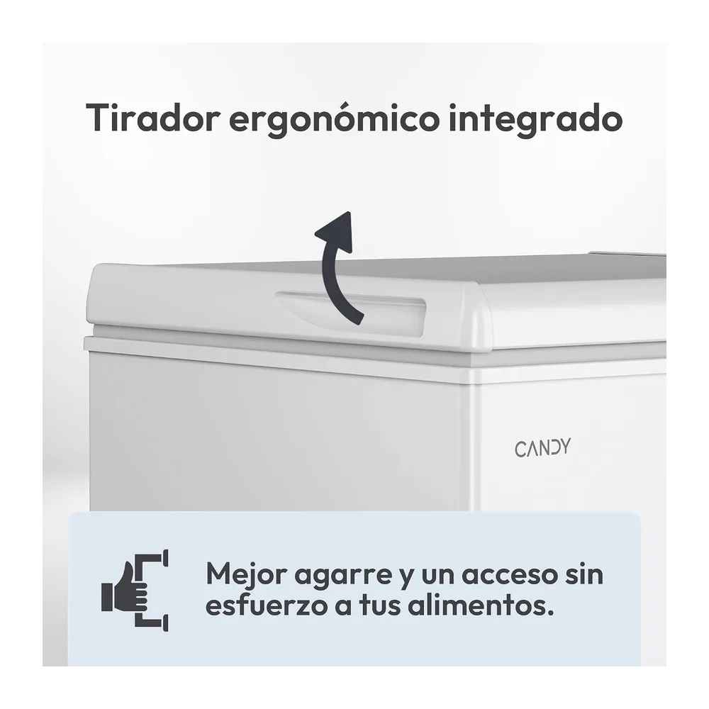 Candy CCHH 145E, Congelador Arcón Horizontal, Ancho 70CM, 137L, Tecnología Estática, 1 Cesto, Control — 5