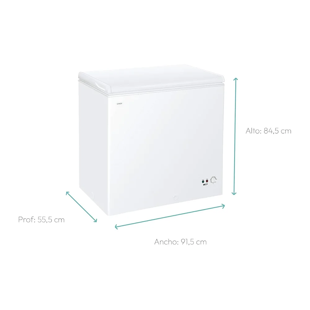 Candy CCHH 200E, Congelador Arcón Horizontal, Ancho 92CM, 196L, Tecnología Estática, 1 Cesto, Control — 3