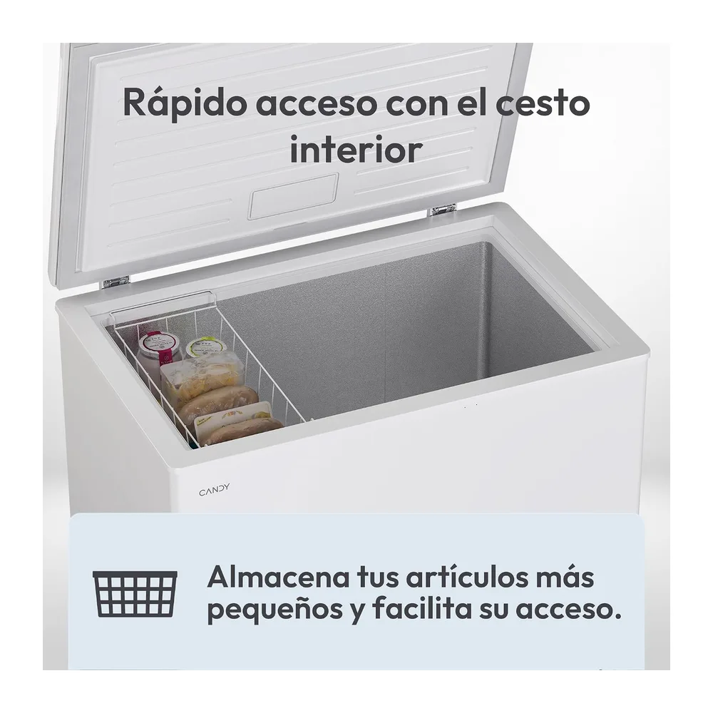 Candy CCHH 200E, Congelador Arcón Horizontal, Ancho 92CM, 196L, Tecnología Estática, 1 Cesto, Control — 4