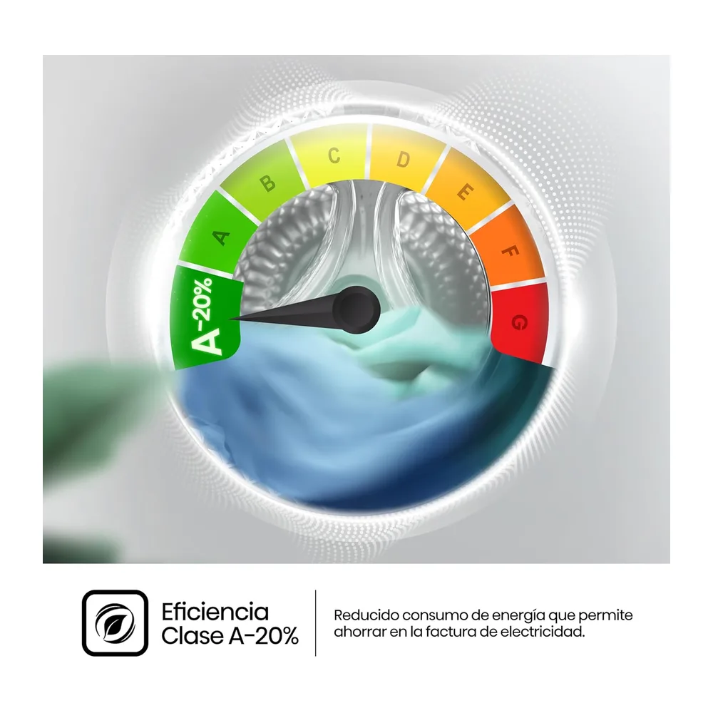 Hisense WD3S1043BW3 - Lavadora Secadora 2 en 1 con Vapor,Clase D/A, Carga Frontal 10.5 kg Lavado, Secadora 6 — 3
