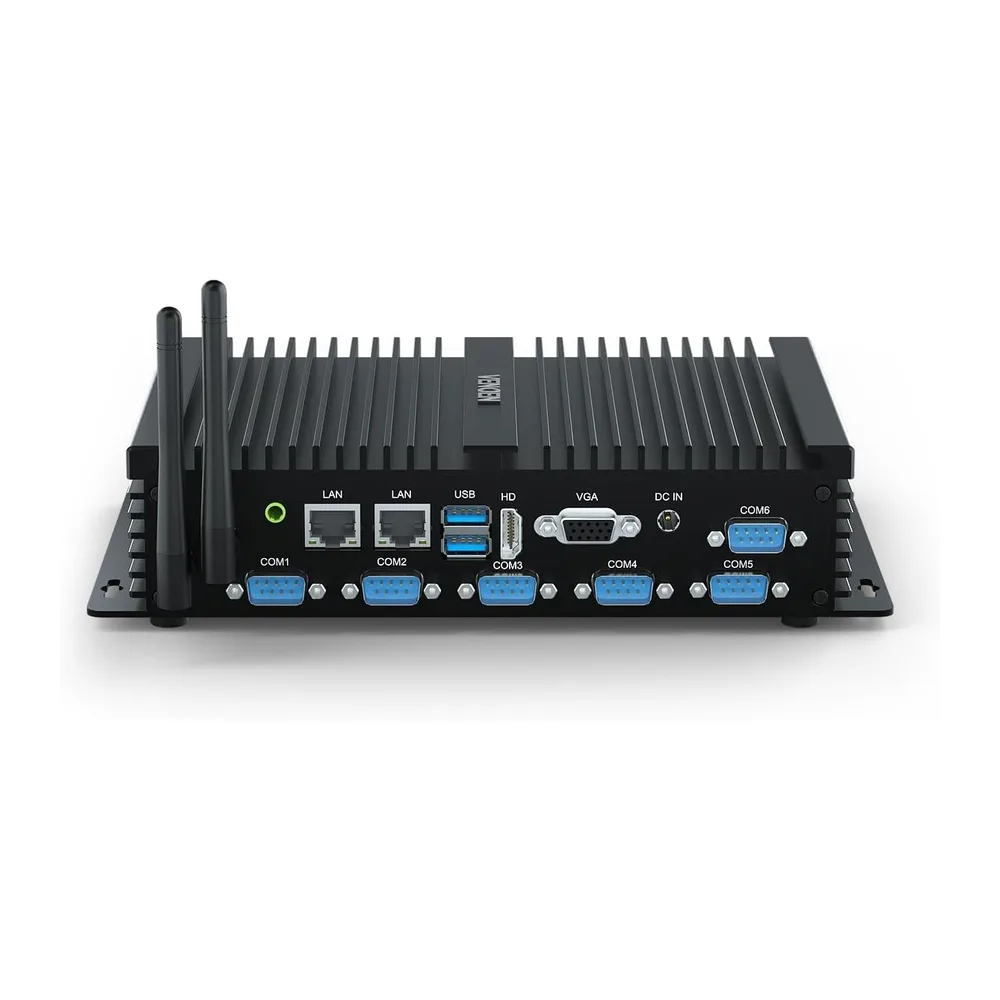 Fanless PC Industrial Core i7 8550U Industrial Computer Desktop RS232 COM