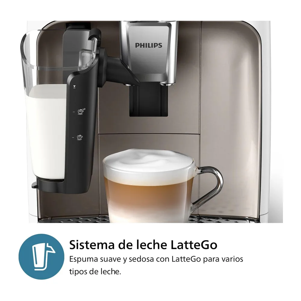 PHILIPS 2300 Cafetera Superautomática LatteGo — 5