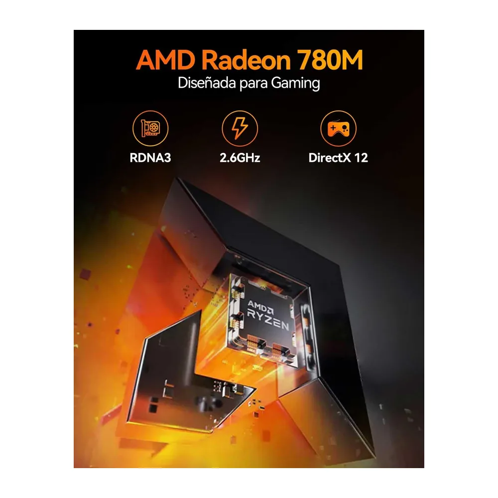 GEEKOM A8 Mini PC con AMD Ryzen 7 8745HS — 5