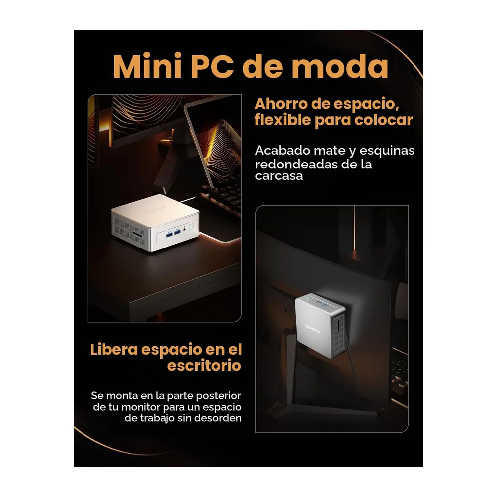 GEEKOM AE7 Mini PC con AMD Ryzen 9 7940HS Procesador — 6