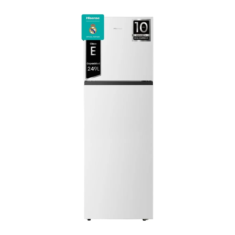 Hisense RT327N4AWE - Frigorífico 2 Puertas Total No Frost, 249L, 168cm, Multi Airflow, Puerta Reversible,