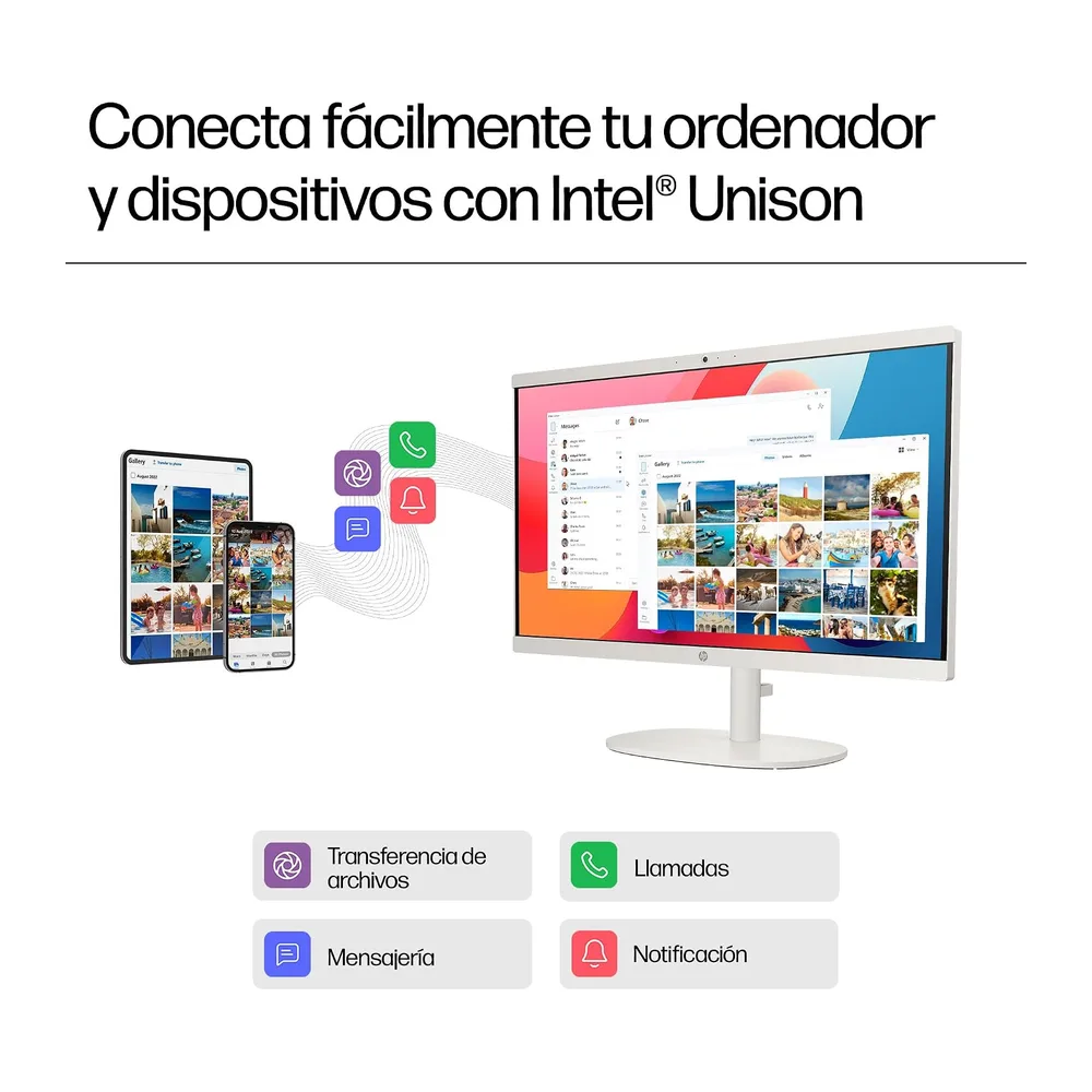 HP All-in-One 22-dg0014ns - Ordenador de 21.5" (Intel N100, 8GB RAM, 256GB SSD, Intel UHD Graphics, Windows) — 5