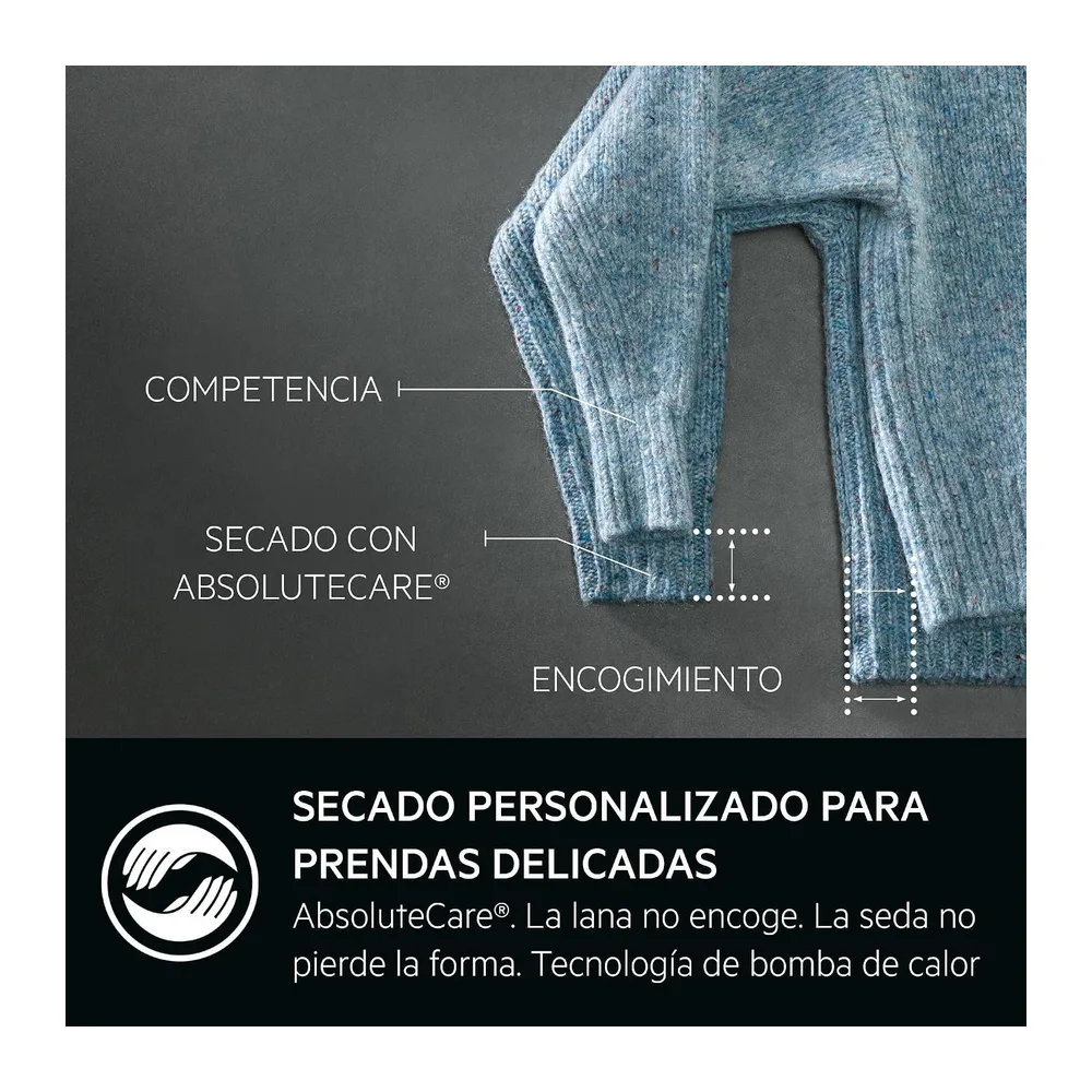 AEG TR818A2OB – Secadora con Bomba de Calor Serie 8000 AbsoluteCare, 8 kg, Control Preciso del Secado, — 2