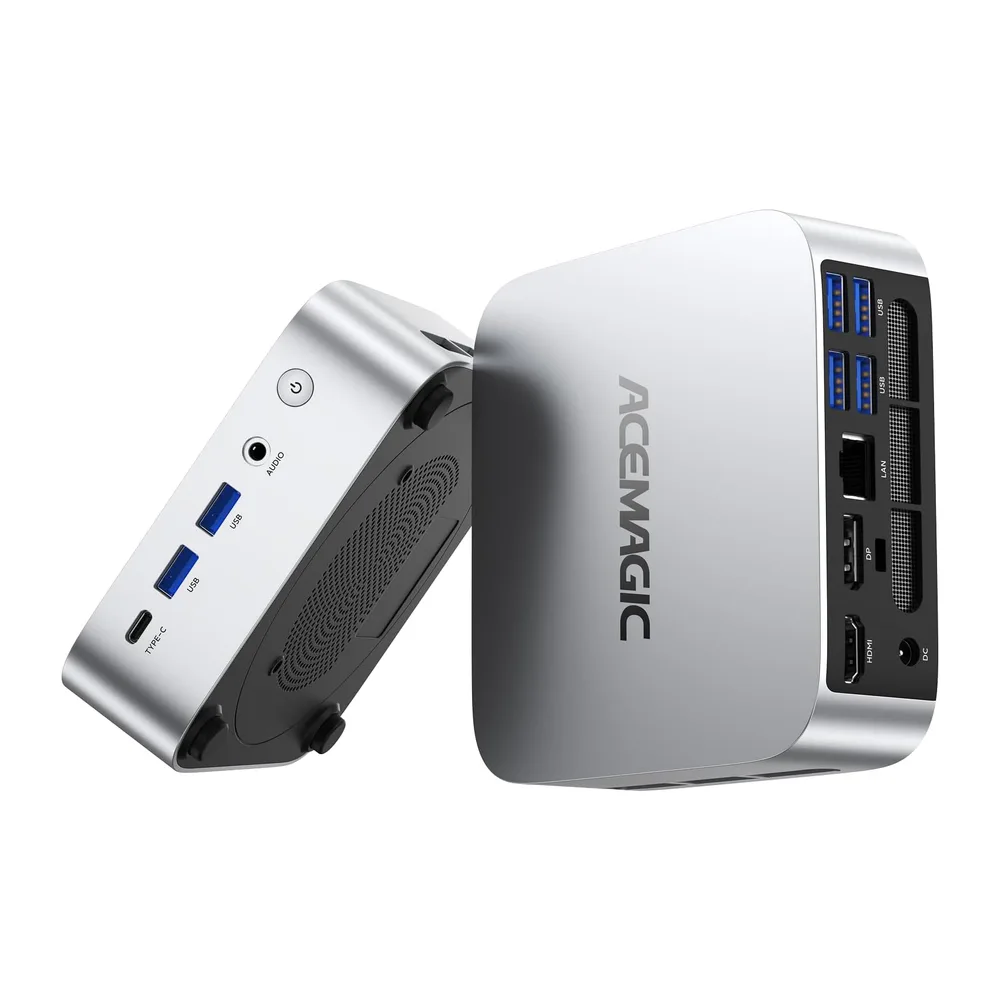 ACEMAGICIAN K1 Mini PC,AMD Ryzen R2544 (hasta 3.7GHz),8GB DDR4 256GB SSD