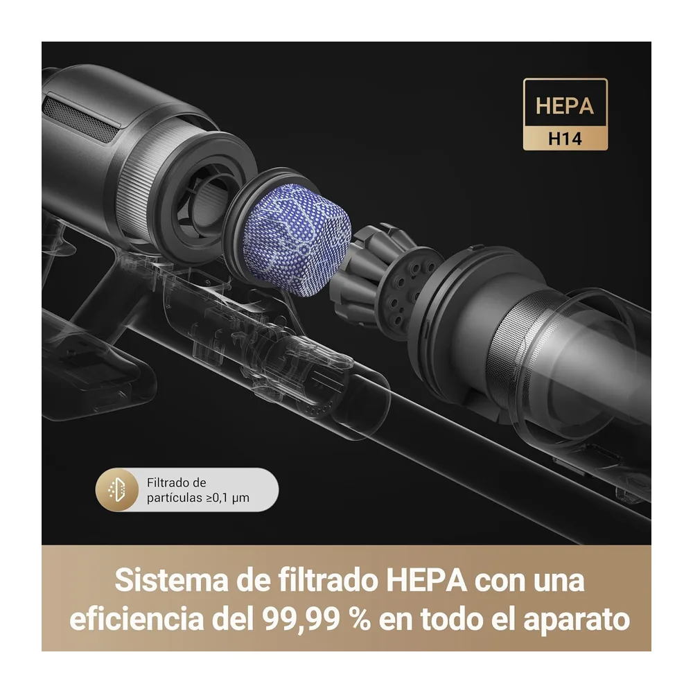 dreame Z30, Aspirador sin Cable, 28 000 PA /310 AW, Luz LED CelesTect — 3