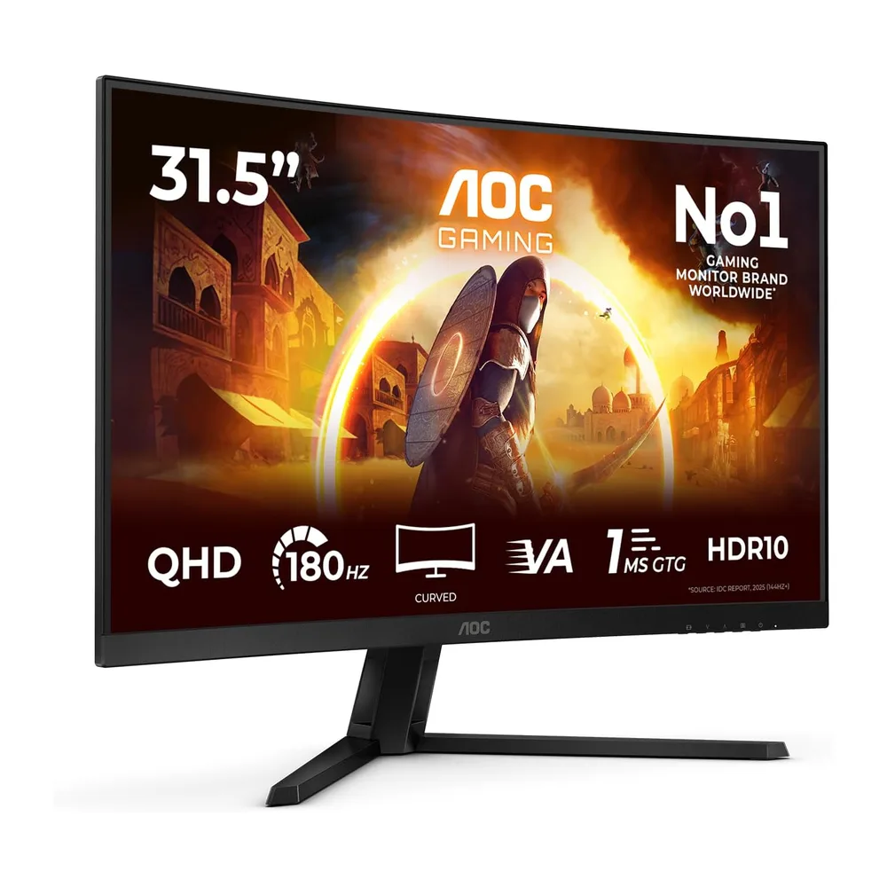 AOC CQ32G4VE Gaming Monitor 32 Pulgadas 180Hz Panel Fast VA