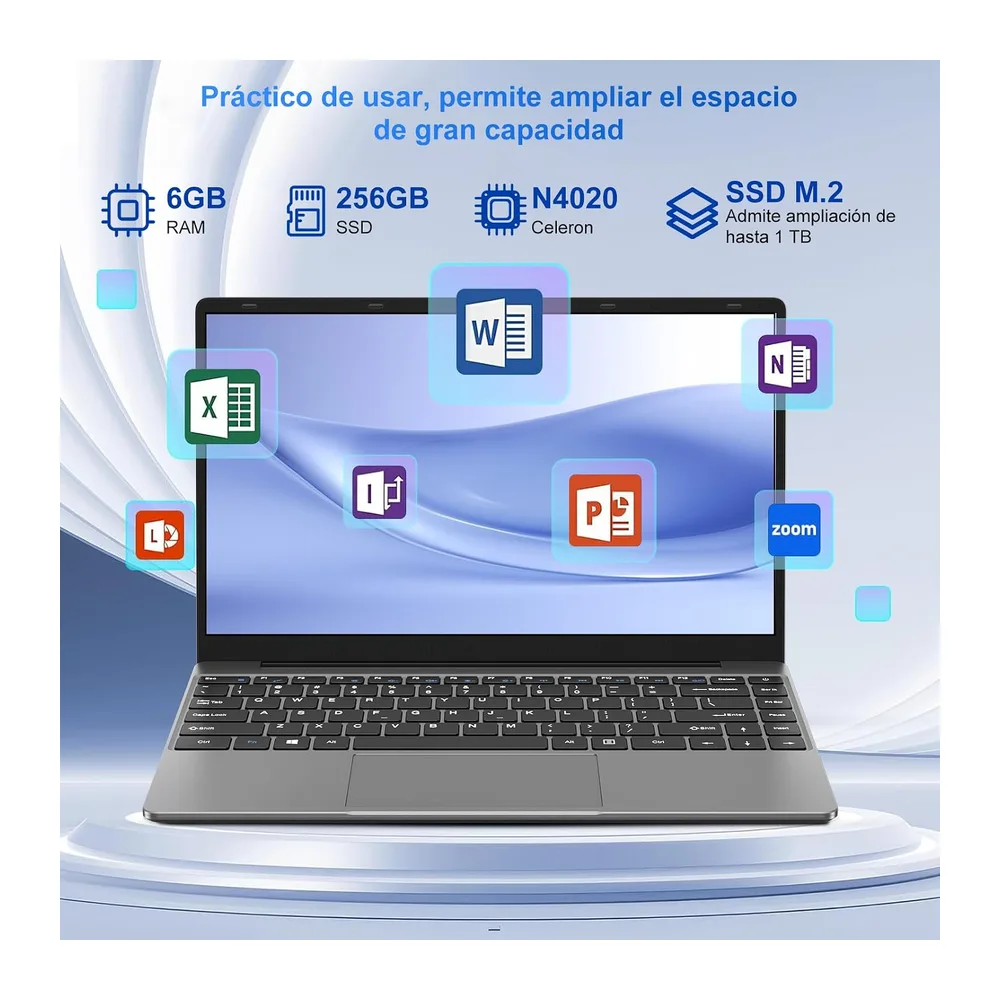 NOTODD Ordenador Portátil Win 11 Portátil 14 Pulgadas 6GB RAM 256GB SSD — 2
