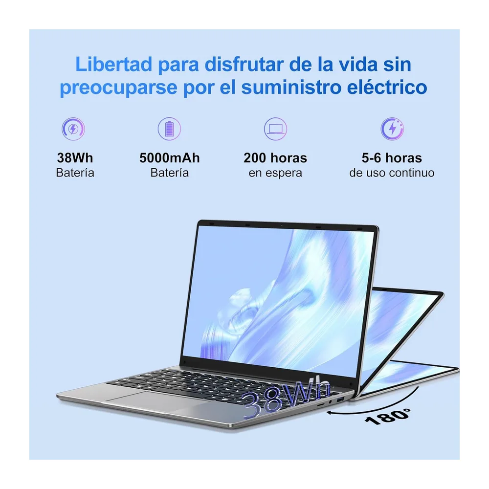 NOTODD Ordenador Portátil Win 11 Portátil 14 Pulgadas 6GB RAM 256GB SSD — 5