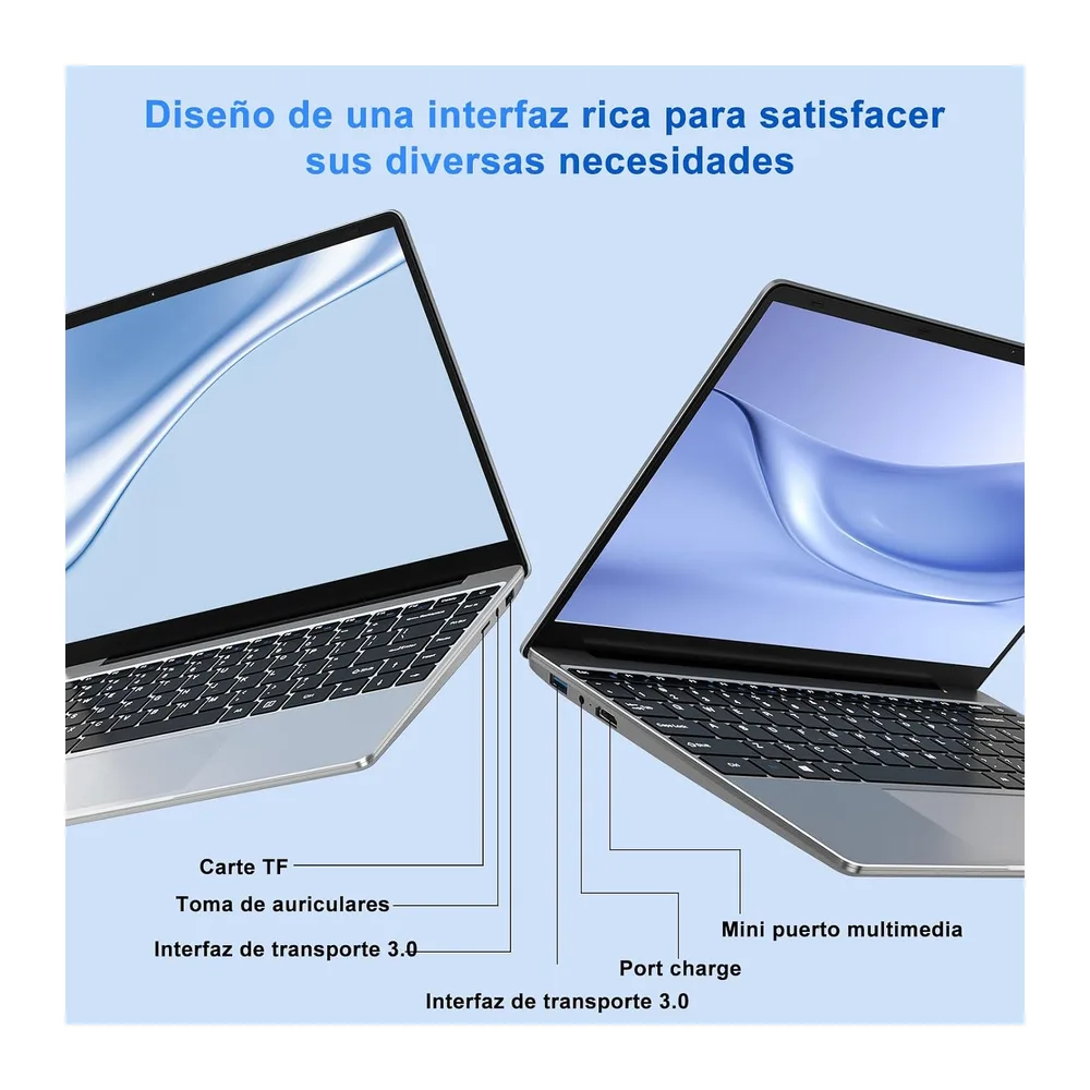 NOTODD Ordenador Portátil Win 11 Portátil 14 Pulgadas 6GB RAM 256GB SSD — 6