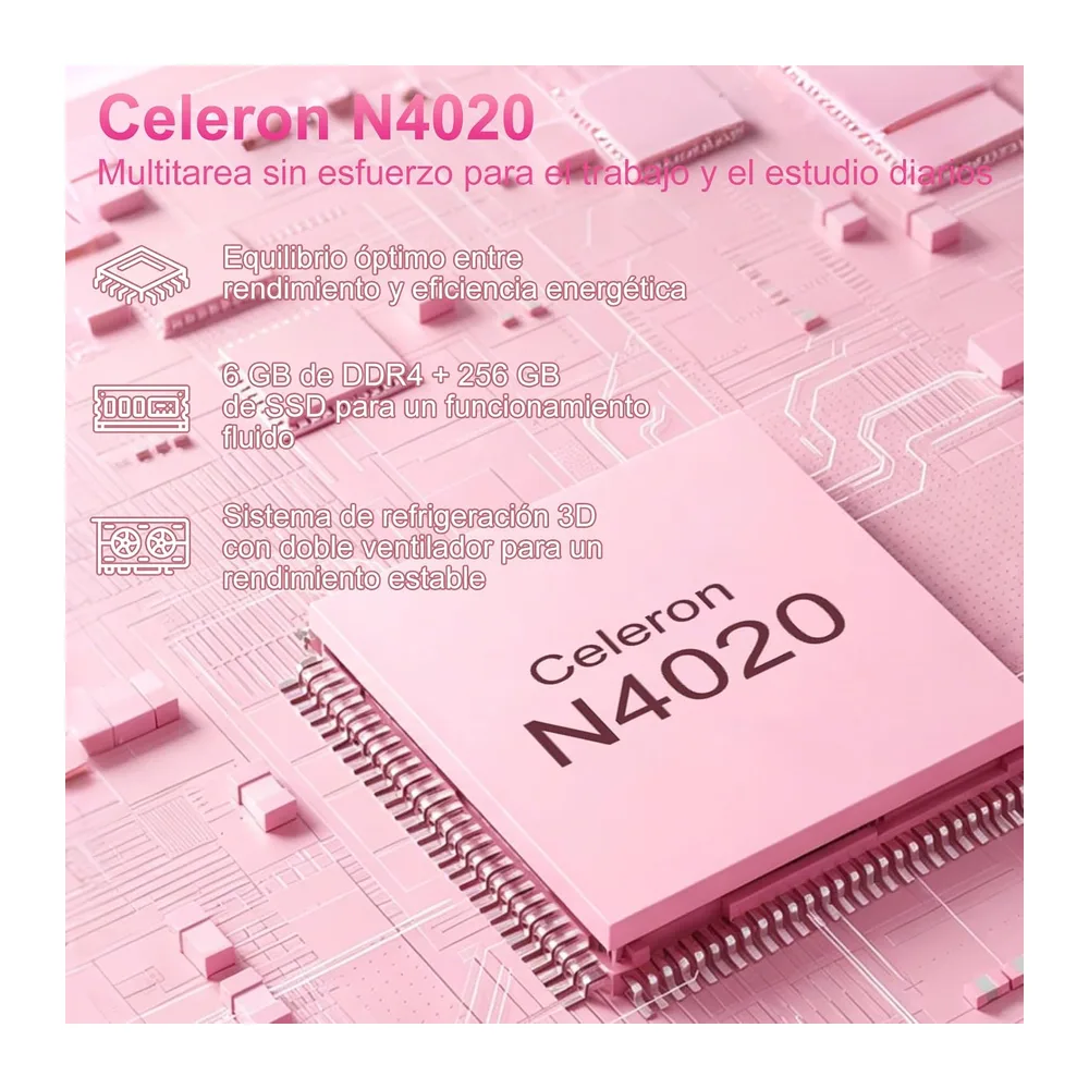 bvate 2026 Ordenador Portátil 14 Pulgadas hasta 2,8 GHz Celeron 256GB SSD PC Portátil Soporta 1TB SSD — 2