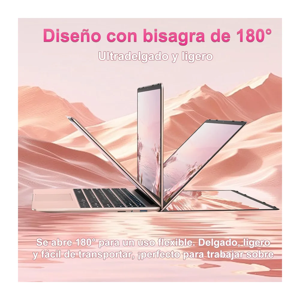 bvate 2026 Ordenador Portátil 14 Pulgadas hasta 2,8 GHz Celeron 256GB SSD PC Portátil Soporta 1TB SSD — 6