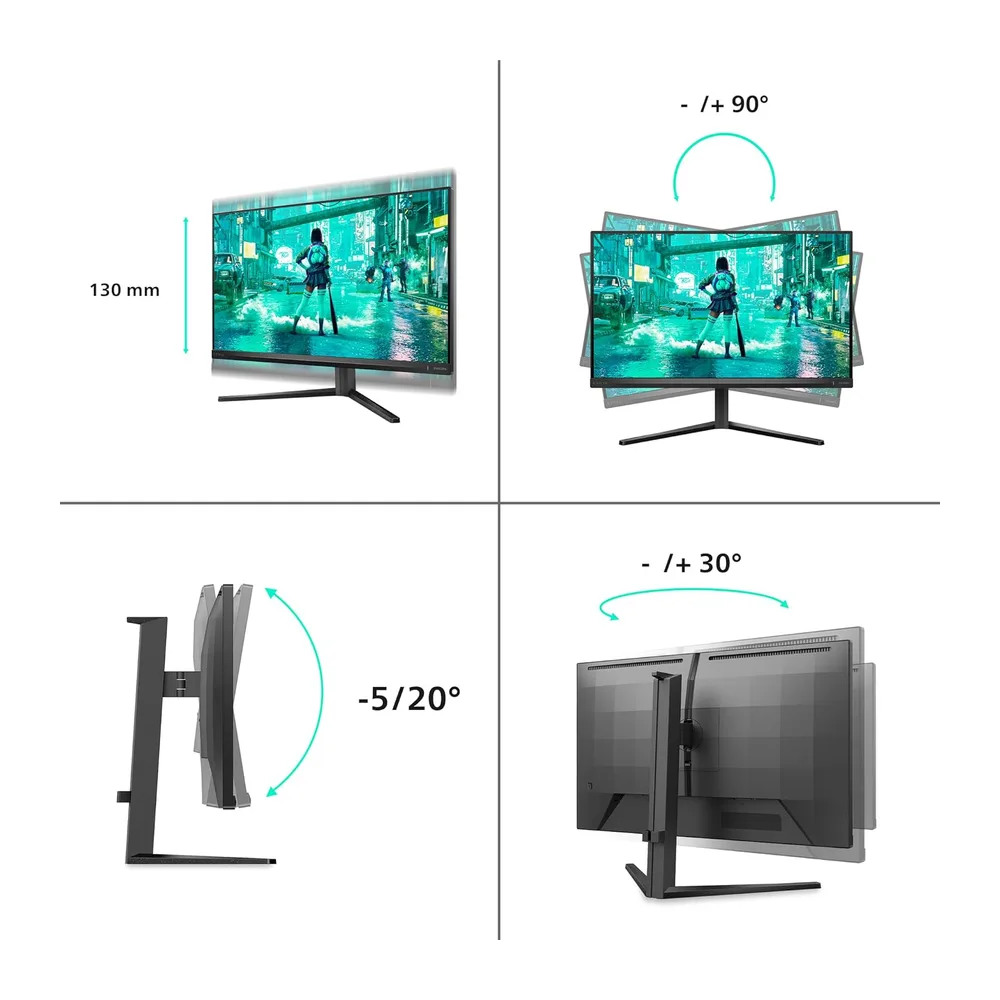 PHILIPS Evnia 27M2N3200AM Gaming Monitor 27 Pulgadas 180Hz Panel Fast IPS — 5