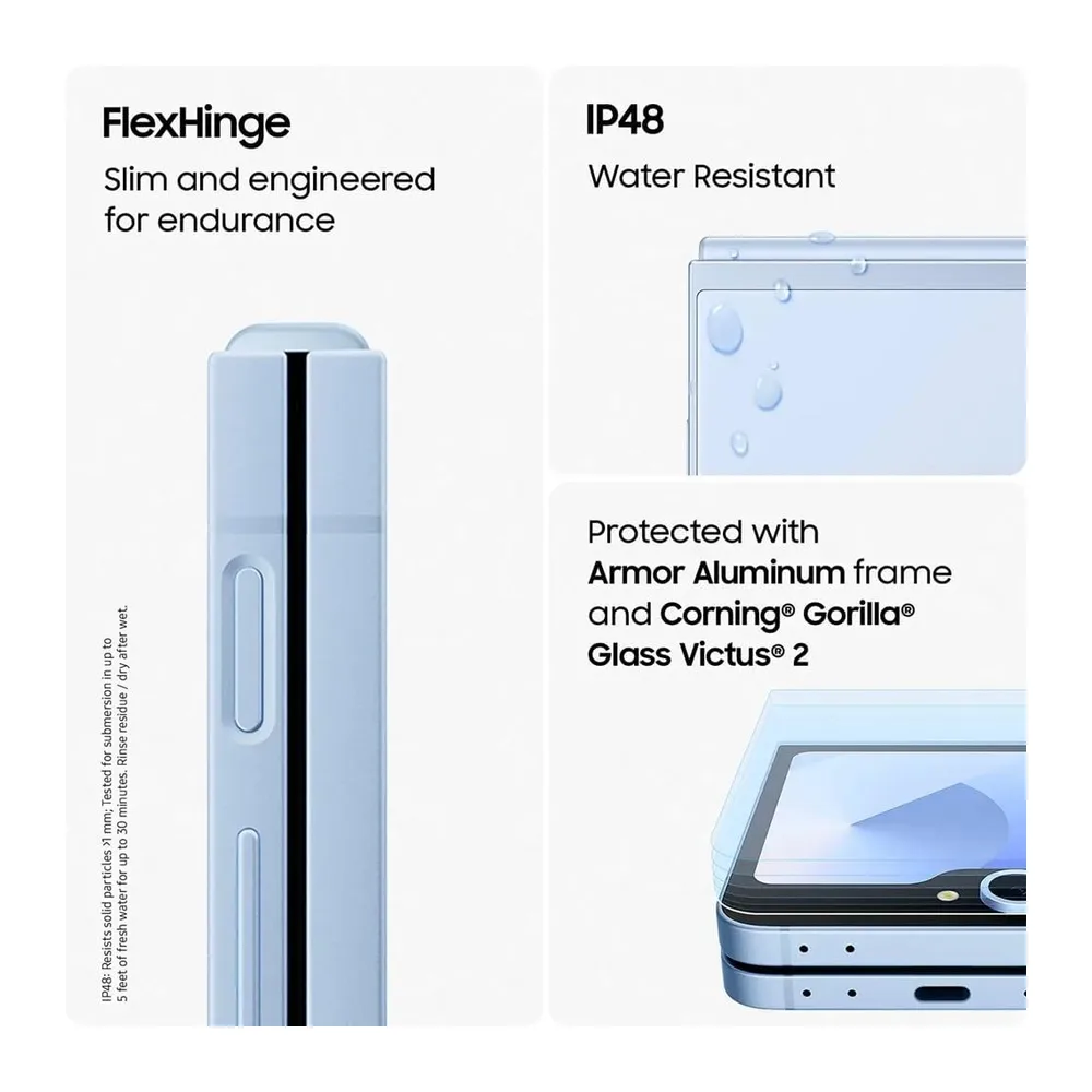 SAMSUNG Galaxy Z Flip6 256GB 12GB Azul (Reacondicionado) — 4