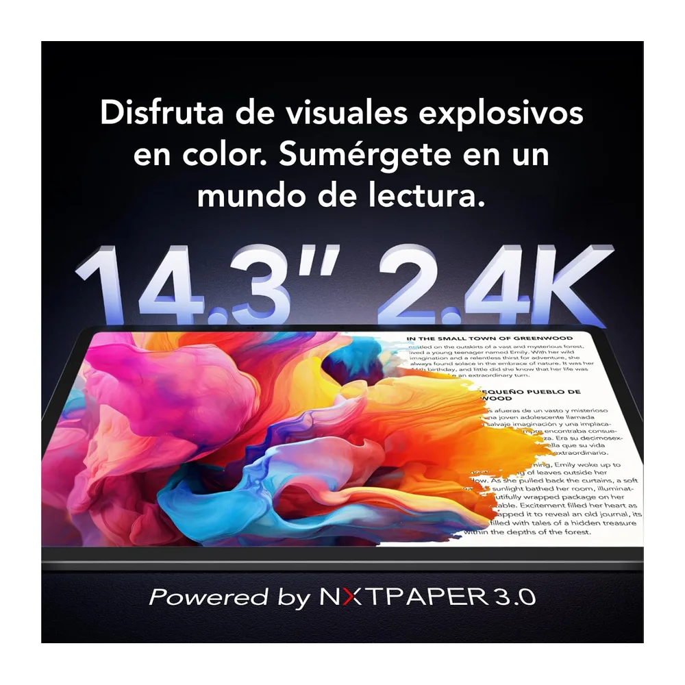 TCL NXTPAPER 14 WiFi - Tablet de 14.25" 2.4K, Octa-Core, 8GB de RAM (+8GB Extensión RAM), Memoria de 256GB, — 3