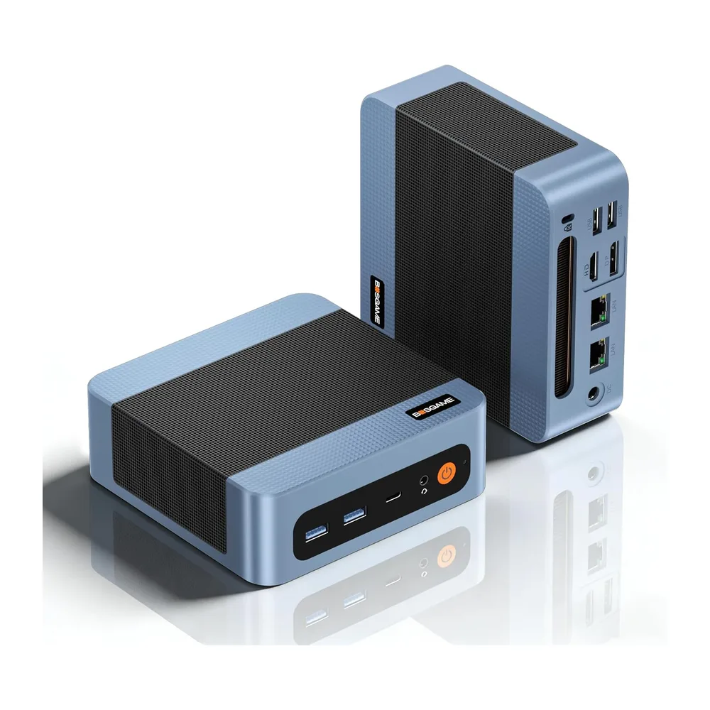 BOSGAME E5 Home-Office-Mini PC, Ryzen 5300U (Supera 4300U/N150, hasta 3.8GHz), 16GB DDR4 RAM 512GB NVMe SSD