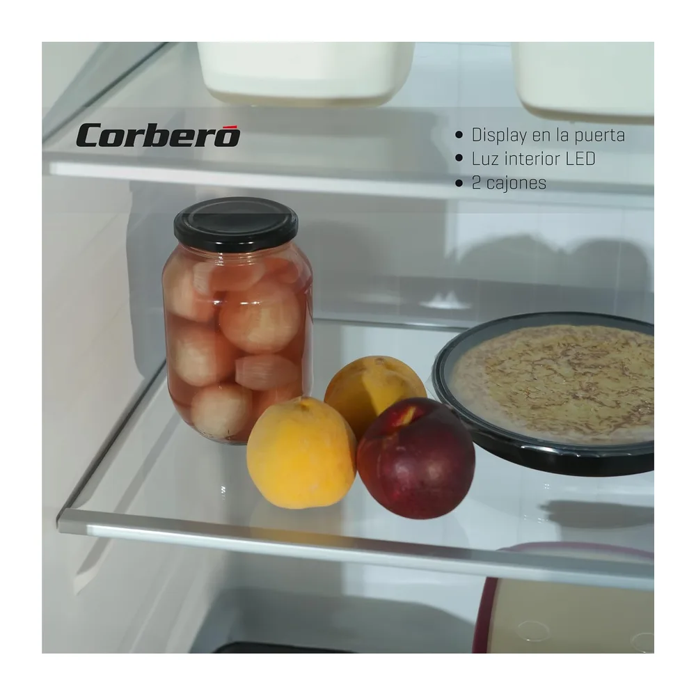 Corbero - Frigorífico Americano 2 Puertas | CFSBSH634NFW | 442L| 177 cm| No Frost | Inverter | Display | — 6