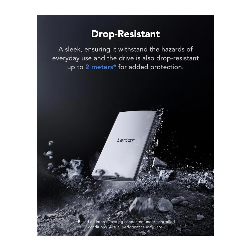 Lexar ES3 SSD Externo 1TB, SSD Portátil, PSSD hasta 1050MB/s Lectura — 5