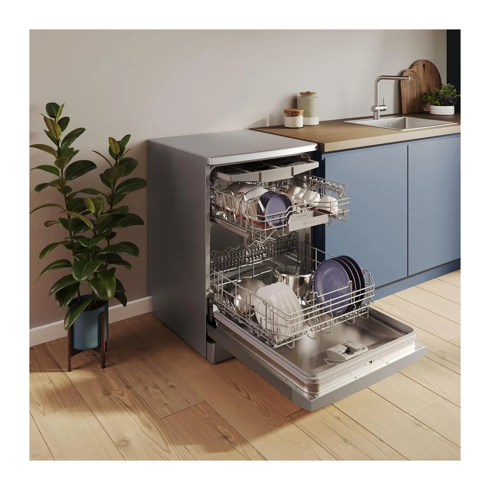 Bosch, Lavavajillas libre instalación, 60 cm, Acero antihuellas, SMS6ECI15E [Clase de eficiencia energética A] — 3
