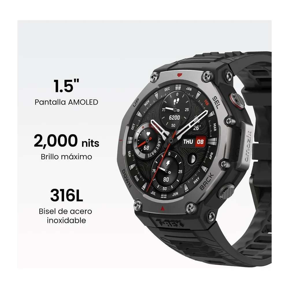 Amazfit T-Rex 3 Outdoor Smartwatch 48mm Pantalla AMOLED — 6