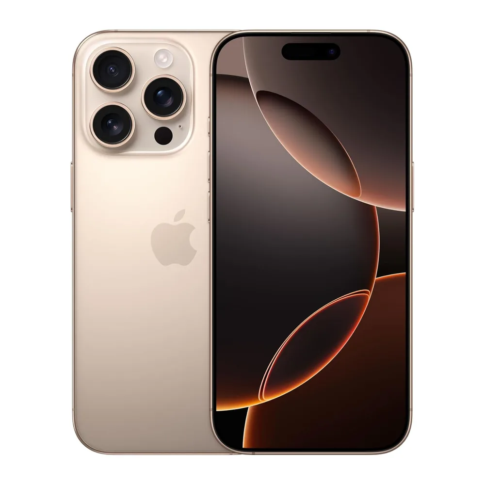 Apple iPhone 16 Pro, 256GB, Titanio color Desierto (Reacondicionado)