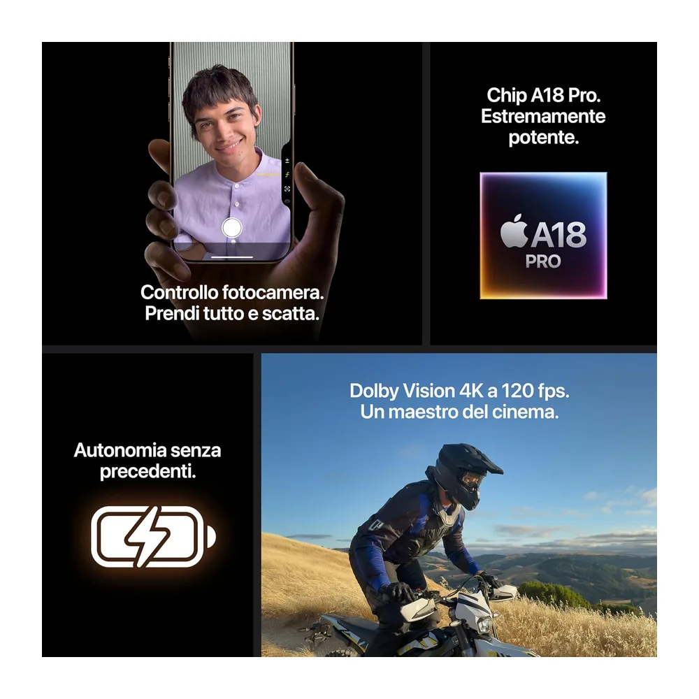 Apple iPhone 16 Pro, 256GB, Titanio color Desierto (Reacondicionado) — 5
