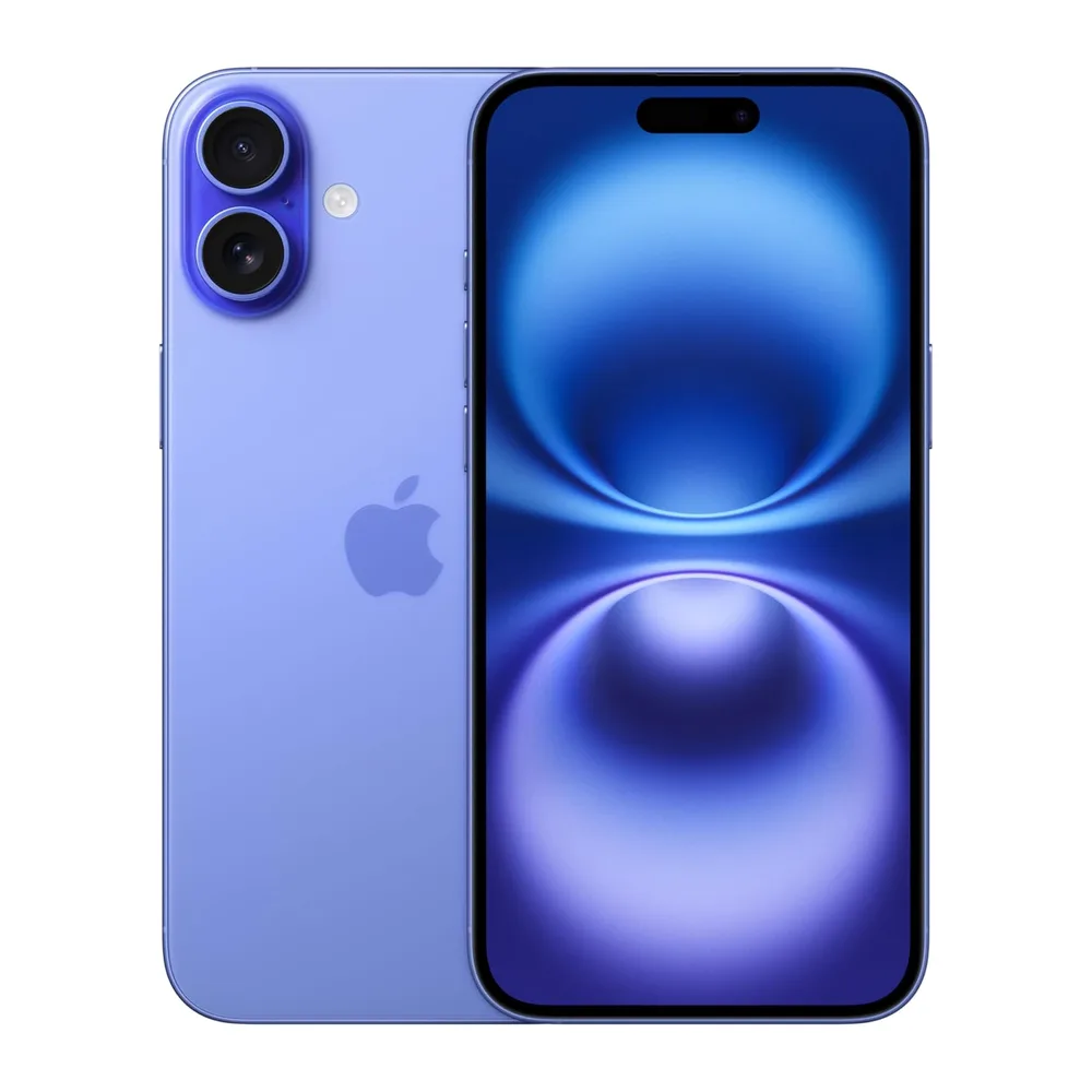Apple iPhone 16 Plus, 128GB, Azul Ultramar (Reacondicionado)