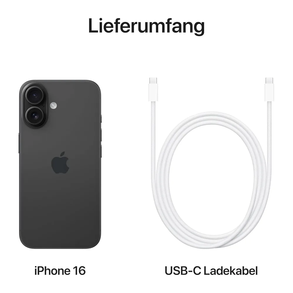 Apple iPhone 16, 128GB, Negro (Reacondicionado) — 6