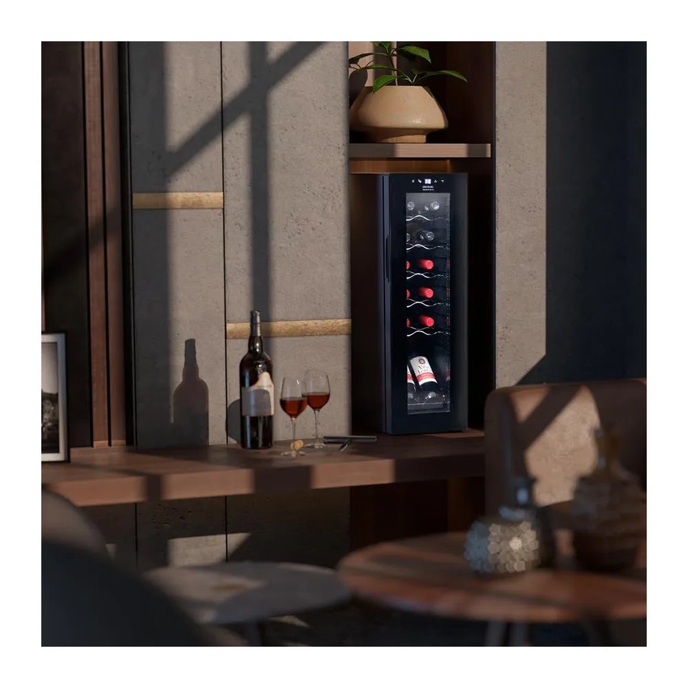 Cecotec Vinoteca Nevera para Vinos 12 Botellas Bolero GrandSommelier 1250 CoolCrystal Compressor. Libre — 3